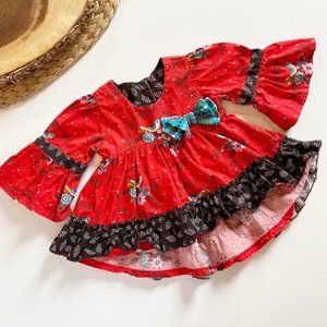 Jelly The Pug Winter Wander Darcy Dress | 2T